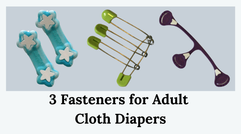 3 Fasteners for Adult Cloth Diapers