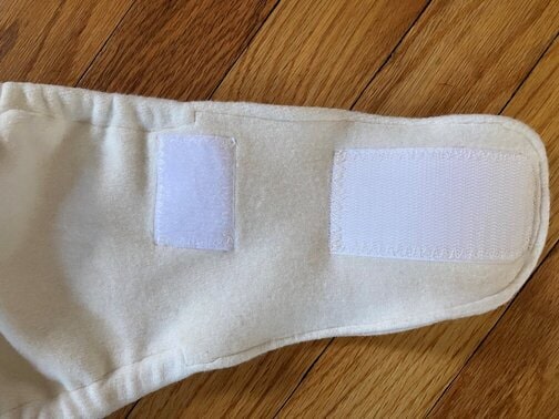 how to sew hook tape to adult cloth diaper