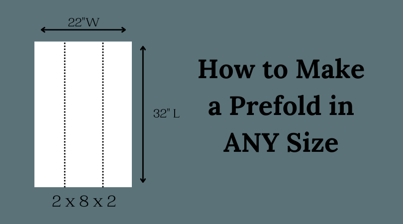sew a prefold in any size